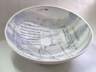 'Birdsong' 1, Porcelain Bowl width 47cms