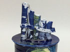 Porcelain Pan flute on Lidded Vessel